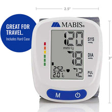 Load image into Gallery viewer, Mabis Digital Premium Wrist Blood Pressure Monitor Stores up to 120 Readings (Pack of 48)
