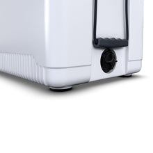 Load image into Gallery viewer, ENGEL 60 QT Ultra-Light Injection Molded Cooler - Ice Chest Keeps Ice up to 7 Days - Large Cooler Includes Wire Basket, Divider and Built-in Bottle Opener - White with Dark Grey Interior (White)
