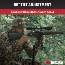 Load image into Gallery viewer, BOG DeathGrip 360 Chair with Lightweight Aluminum Construction, 4 Extendable Legs, DeathGrip Universal Gun Rest, 360 Adjustable Pivoting Seat, and Hands-Free Use During Hunting, Shooting, and Outdoors
