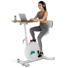 Load image into Gallery viewer, 3-1 Exercise Bike with Desktop Stand for Home - White
