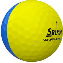 Load image into Gallery viewer, Srixon Q-Star Tour Divide Golf Balls, Blue/Yellow
