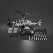 Load image into Gallery viewer, Remote Control Military Helicopter with 2.4G 3.5CH, Missile Launch, One-Key Takeoff
