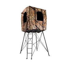 Load image into Gallery viewer, Muddy 12' Quad Pod Ladder Stand with Large 57 x 57 Platform &amp; Hunting Blind
