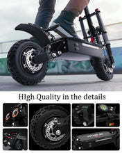 Load image into Gallery viewer, Electric Scooter, 5600W Dual Motor Max Speed 50MPH, 60V33AH Lithium Battery 60Miles Range, 11&quot; Vacuum Off-Road Tire
