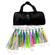 Load image into Gallery viewer, OCEAN CAT Set of 10 Pcs Offshore Big Game Trolling Lure for Marlin Tuna Mahi Dolphin Durado Wahoo Trolling Lures Free Mesh Bag (Mixed - Crystal Head - 10pcs)
