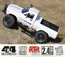 Load image into Gallery viewer, RC Rock Crawler RC Truck 4x4 1/16 Scale RC Crawler Off Road Remote Control Pickup 2.4G All Terrain RTR
