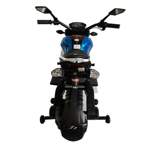 Electric Motorcycle for Kids, Kids Ride on Motorcycle, 12V Electric Dirt Bike with Training Wheels, Hand Racing Foot Brake, PU seat
