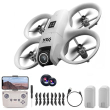 Load image into Gallery viewer, Drone With Dual Cameras, Electrically Adjustable 180 Degrees, LED Lights, Propeller Safety Protection, Intelligent Obstacle Avoidance, Headless Mode
