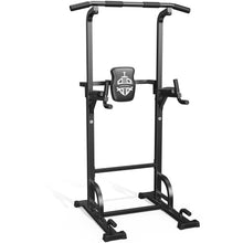 Load image into Gallery viewer, Sportsroyals Power Tower Dip Station Pull Up Bar ,Workout Equipment- Black-01
