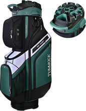 Load image into Gallery viewer, TUMMOCK Golf Cart Bag, 14-Way Top Divider with Multiple Storage Pockets, Handles and Rain Cover, Lightweight &amp; Durable Golf Bag for Men, Cart-Friendly Design (Green)
