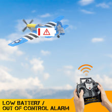 Load image into Gallery viewer, RC Plane RTF 4 Channel Remote Control Airplane with 3 Modes - Ready to Fly Upgrade P51 Mustang RC Airplane for Beginners Adult
