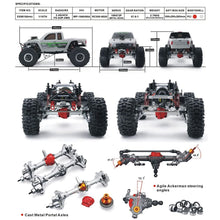 Load image into Gallery viewer, RC Cars High Speed Remote Control Car for Kids Adults 1:10 Scale 4X4 Off Road Monster Trucks, 2.4GHz All Terrain

