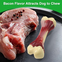 Load image into Gallery viewer, Pasking Dog Chew Toys for Aggressive Chewers - Bacon Flavor Indestructible Nylon Dog Bone Toys Tough Teething &amp; Calming Interactive Toys for Large Medium Breeds(10lbs-70lbs) Birthday Gift Christmas
