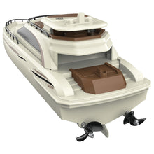 Load image into Gallery viewer, Luxury Modern Yacht, 1/28 RC Boat, 2.4Ghz Radio Remote Control 15” Sailing Cruise, Pool Lake Pond Dual Motors 15kmph Speed Ship
