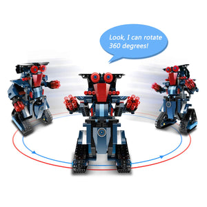 STEM Building Block Toy RC Robot for Kids, App Controlled & Remote Control Robotic Toy for Boys and Girls, Engineering
