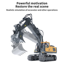 Load image into Gallery viewer, RC Excavator, 1:20 Scale Remote Control Excavator, 2.4GHz 11 Channel RC Construction Truck, Engineering Vehicles Educational Toys
