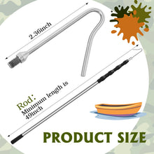 Load image into Gallery viewer, Yaocom Decoy Retriever Pole Extendable 4.1-16.4 ft Stainless Gaff Hook
