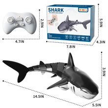 Load image into Gallery viewer, 2.4Ghz Remote Control Shark Toys for Boys Kids, 1:18 Scale High Simulation Shark for Pool, Electric RC Shark Fish Toys
