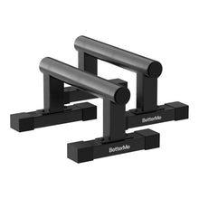 Load image into Gallery viewer, BetterMe Push Up Bars - Steel Small Parallettes for Calisthenics and Strength Training - Non Slip Pushup Bars with Neutral Wrist Support - Portable Push Up Stands for Men
