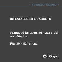 Load image into Gallery viewer, Onyx A/M-24 Inflatable Life Jacket, Auto/Manual, USCG Approved
