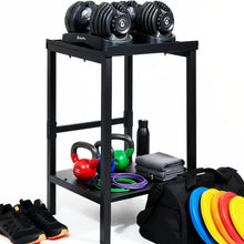 Load image into Gallery viewer, Commercial Heavy Duty Adjustable Dumbbell Stand &amp; Kettlebell Stand, Adjustable Dumbbell Weight Rack, Kettlebell Storage Rack, Weight Rack for Garage/Home Gym/Commercial with Non-Slip Base, Anti-Tip Safety &amp; Space-Saving Design, Weight Capacity 500/600/800
