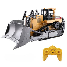 Load image into Gallery viewer, Remote Control Bulldozer 1/16 RC Front Loader Tractor Toy 2.4Ghz RC Construction Vehicles RC Dozer Toys
