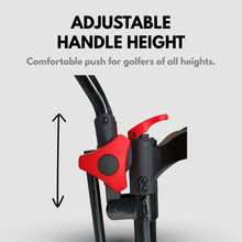 Load image into Gallery viewer, Qwik-Fold - 4-Wheel Golf Push Cart - Black/Red
