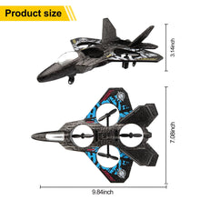 Load image into Gallery viewer, RC Plane Drone Helicopter Quadcopter, RTF 2.4GHz 6-axis Gyro Remote Control Airplane RC Jet Fighter with 3D Flip (Grey)
