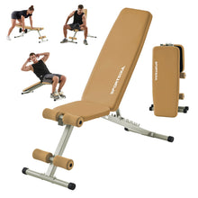 Load image into Gallery viewer, SPORTSOUL 880LB Weight Bench for Home Gym, 8-Position Backrest Adjustable Workout Bench for Strength Training – Incline Decline Flat, Foldable &amp; Compact for Small Space Apartment Room Garage
