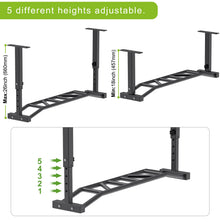 Load image into Gallery viewer, Kipika 48" Ceiling Mounted Pull Up Bar- Base Size: 8.3"x2"-Multi-Grip
