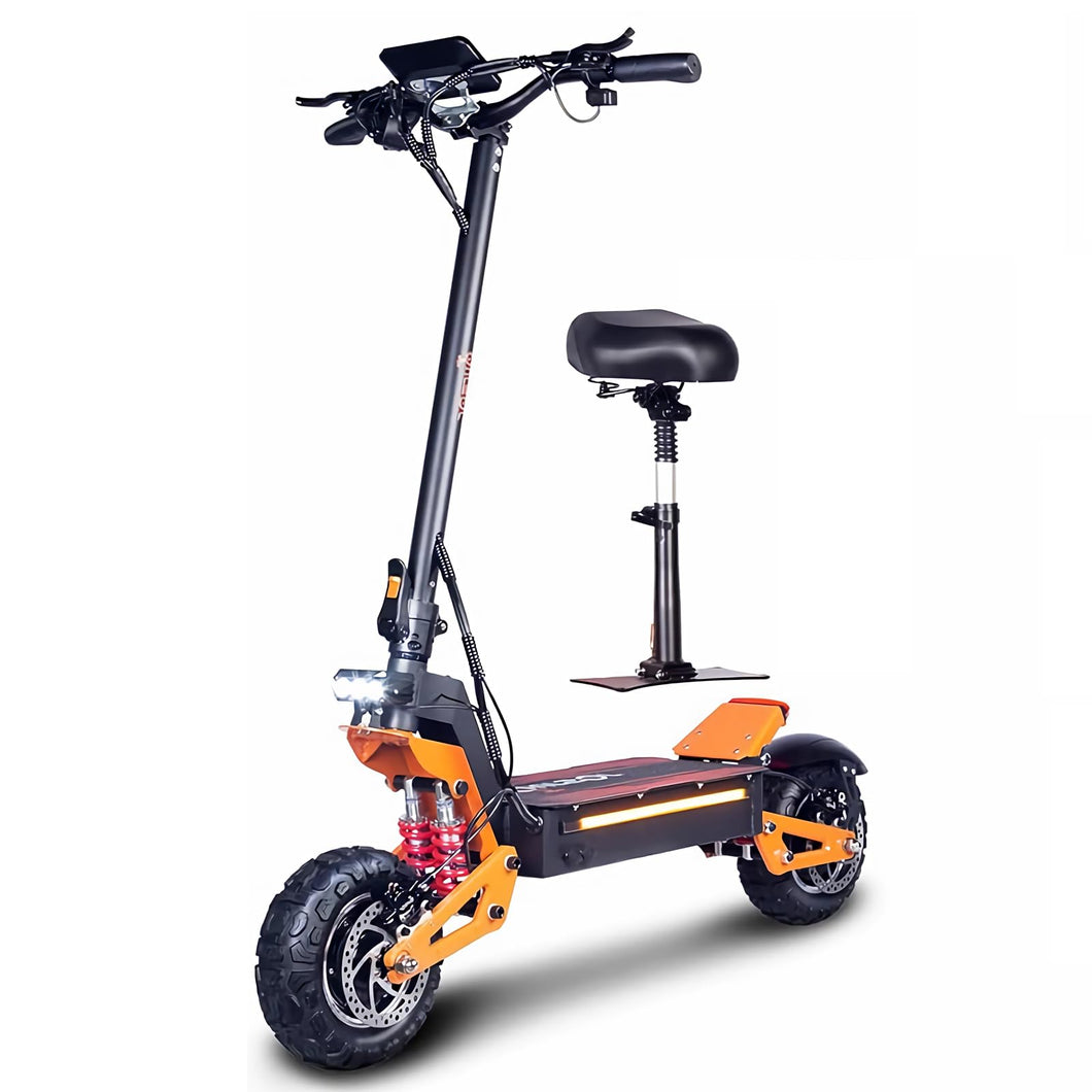 Electric Scooter with Seat for Adults, 6000w Dual Motor Electric Scooter with 74 Miles Range Battery Up to 52 Mph, Folding 11