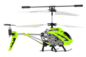 S107G 3 Channel RC Radio Remote Control Helicopter with Gyro - Green