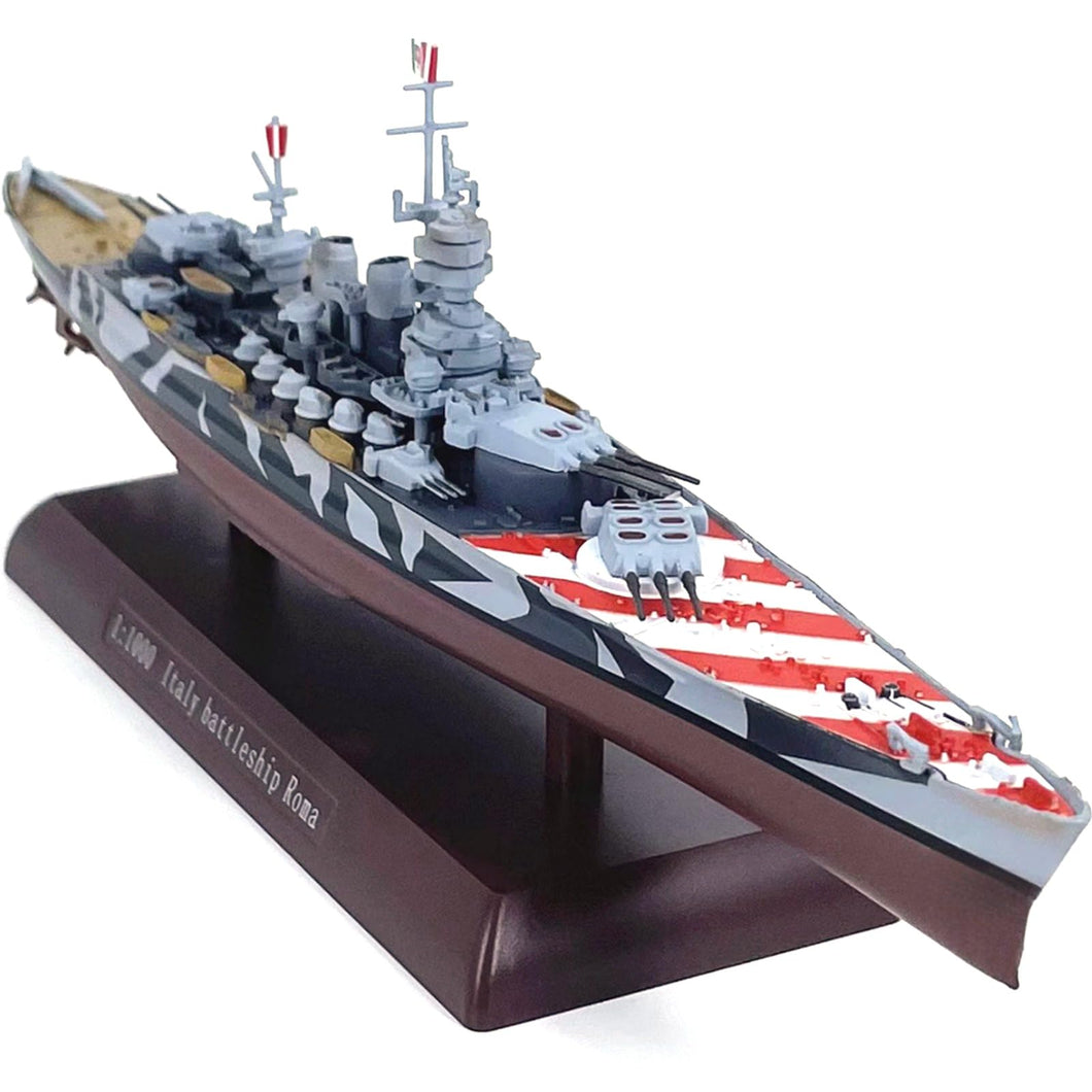 1:1000 Alloy Italian Battleship Roma Model Metal Ship Warship Model for Collection