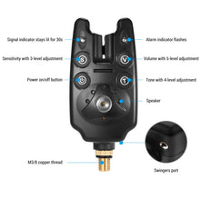 Load image into Gallery viewer, doorslay Adjustable, Volume and Sensitivity for Precise Detection Led Signal, Seamless Integration with Fishing Alarm, Fishing Bite Alarm Kit with Zipper (Blue)
