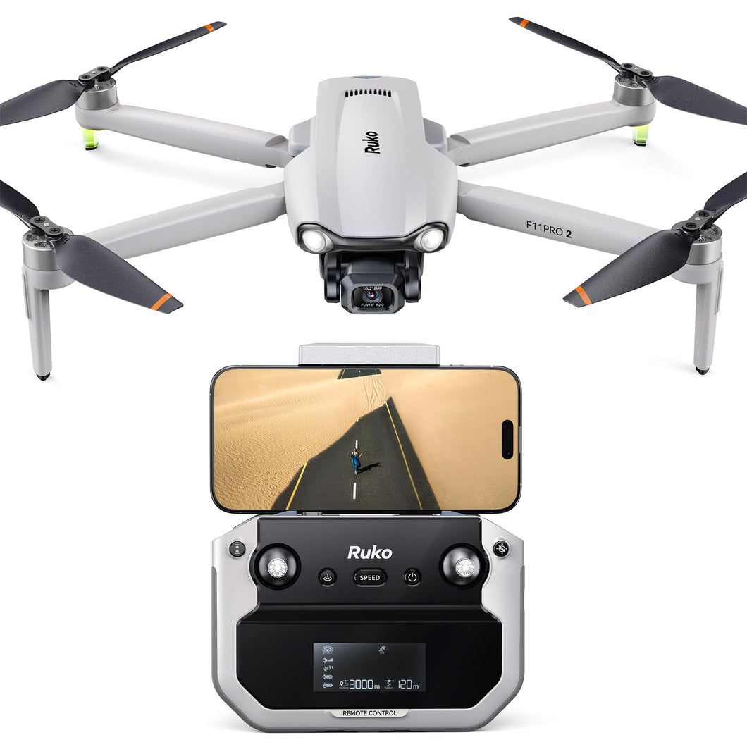 2 Drone with 6K Camera for Adults, 3-Axis Gimbal, 4K/30fps Video, 70-Min Flight Time with 2 Batteries, 10000ft FPV Transmission Professional Drone