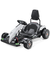 Load image into Gallery viewer, Electric Go Kart, 24V 9Ah Battery-Powered, 7.5 MPH High-Speed Drifting, Black and White
