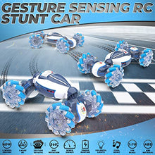 Load image into Gallery viewer, Gesture Sensing RC Stunt Car - Boys Toys Age 6-12, 360° Rotating 4WD Hand Controlled Remote
