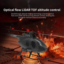 Load image into Gallery viewer, X-MechFun 1/16 Scale F119S MD500 LittleBirds RC Helicopter, 2.4G 9CH Flybarless Rotor Military Helicopter

