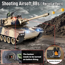 Load image into Gallery viewer, Supdex 1:18 RC Tank that Shoot BBS, 2.4G US M1A2 Remote Control Tank Model Truck Toys
