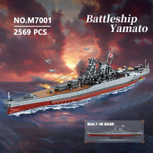 Load image into Gallery viewer, Japanese Yamato Battleship Building Blocks Set, 2569 Pieces WWII Navy Ship MOC Toy, Excellent Battleship Model Building

