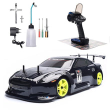 Load image into Gallery viewer, RC Cars 1/10 Two Speed Nitro Gas Power Car for Adults - Fast Drift 4WD 80KM/H Metal Chassis (Black)
