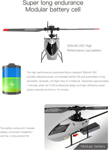 RC Helicopter, 4 Channel Remote Control Helicopter with 6-Axis Gyro, 2.4GHz RC Aircraft with 3D Flips, Altitude Hold, One Key Take Off/Landing