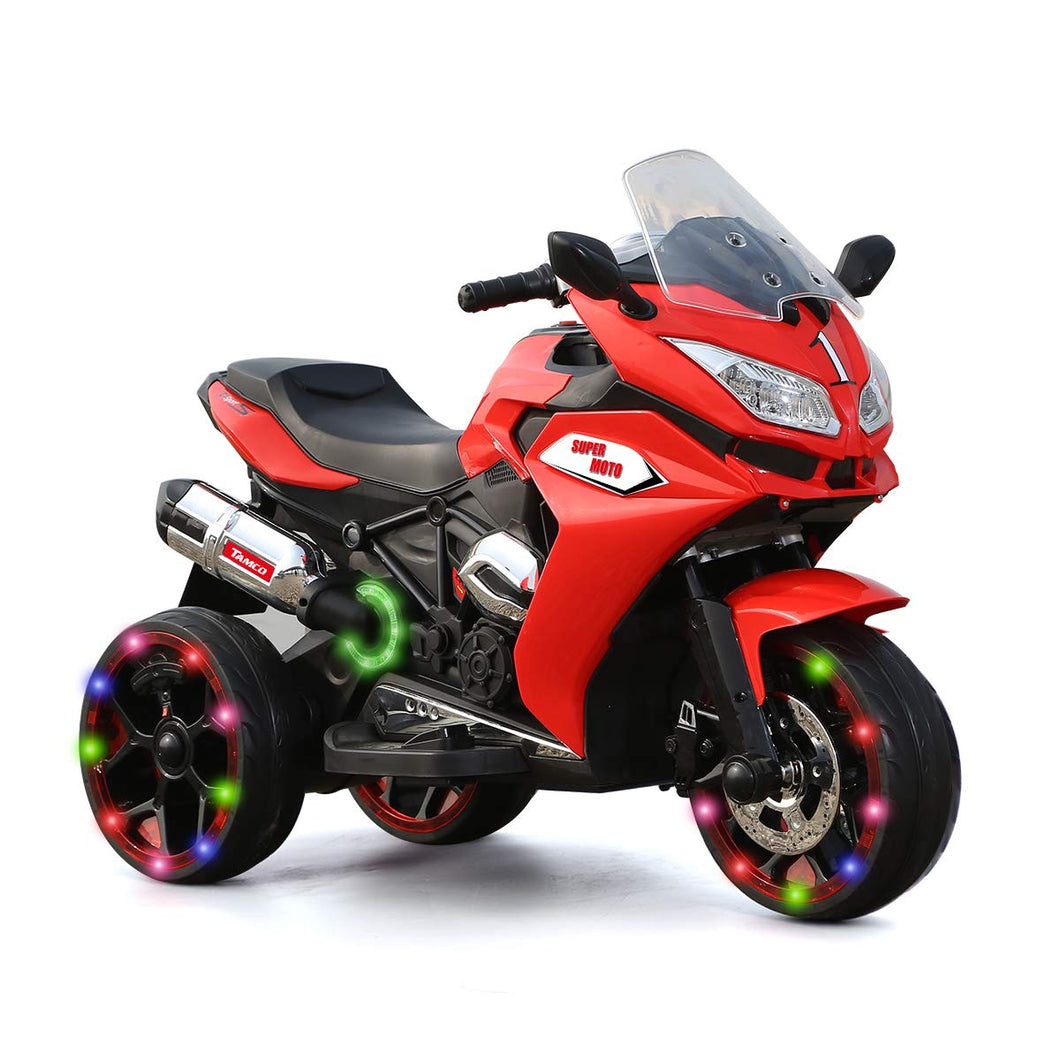 Ride on Motorcycle for Toddlers, 3 Twinkling Wheels Electric Ride on Toy, Music Function