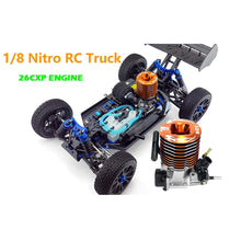 Load image into Gallery viewer, 1/8 4WD Off-Road RC Truck for Adult, 2.4G 26CXP Engine RC Vehicles, 94970 Nitro Gas Powered RC Car (Blue)
