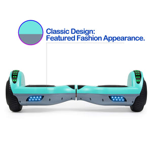 Mixed Color Hoverboard, with Bluetooth and Colorful Lights Self Balancing Scooter
