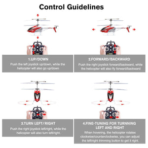 RC Helicopter, S39 Aircraft with 3.5 Channel, Bigger Size, Sturdy Alloy Material, Gyro Stabilizer and High & Low Speed -Red