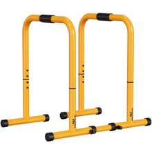 Load image into Gallery viewer, RELIFE REBUILD YOUR LIFE Dip Bars &amp; Dip Station  (Yellow)
