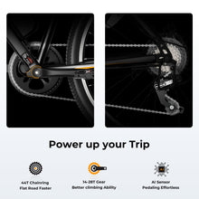 Load image into Gallery viewer, Electric Bike for Adults with Peak 500W Brushless Motor, 40Miles 20MPH Commuting Electric Mountain Bike with 360Wh Removable Battery

