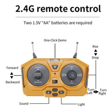 Load image into Gallery viewer, RC Bulldozer, 1:24 Scale Remote Control Bulldozer, 2.4GHz 9 Channel RC Construction Truck, Engineering Vehicles Educational Toys
