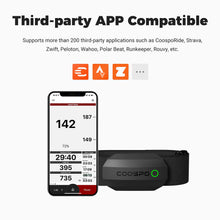 Load image into Gallery viewer, COOSPO Bluetooth Heart Rate Monitor Chest Strap H808S, ANT+ BLE HR Monitor Chest, HRM IP67 Waterproof -Black
